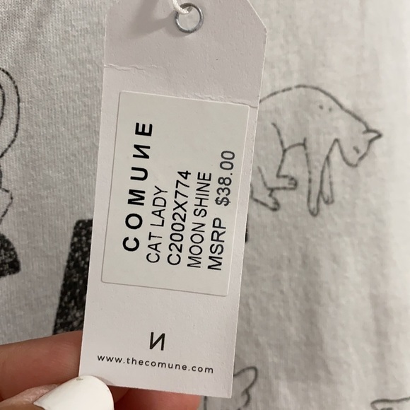 Cat lady‎ shirt gray black xs NWT cotton - Picture 3 of 4